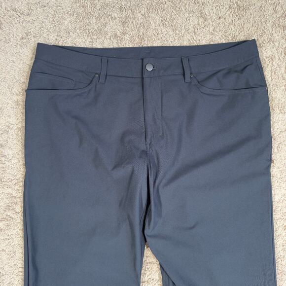 Lululemon Gray M5ADFS ABC Classic-Fit 5 Pocket Pant *Warpstreme Men's 38 x 32 - Picture 2 of 9